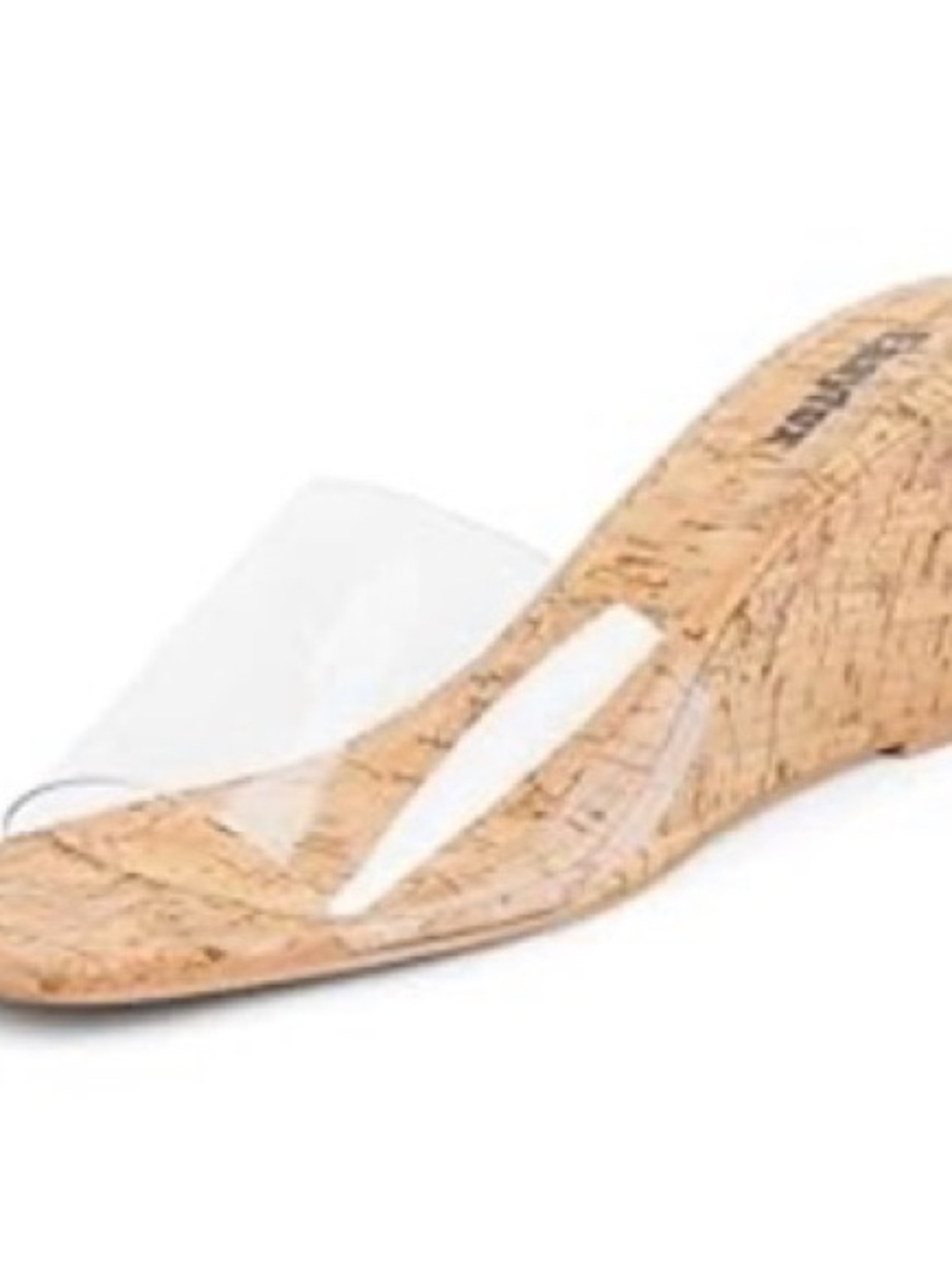 Clear Strap Cork Wedge Sandal - Women
